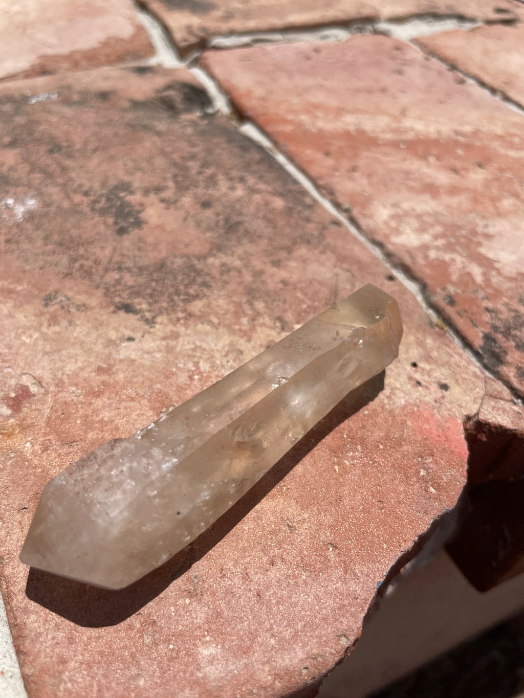 Rosey citrine crystal