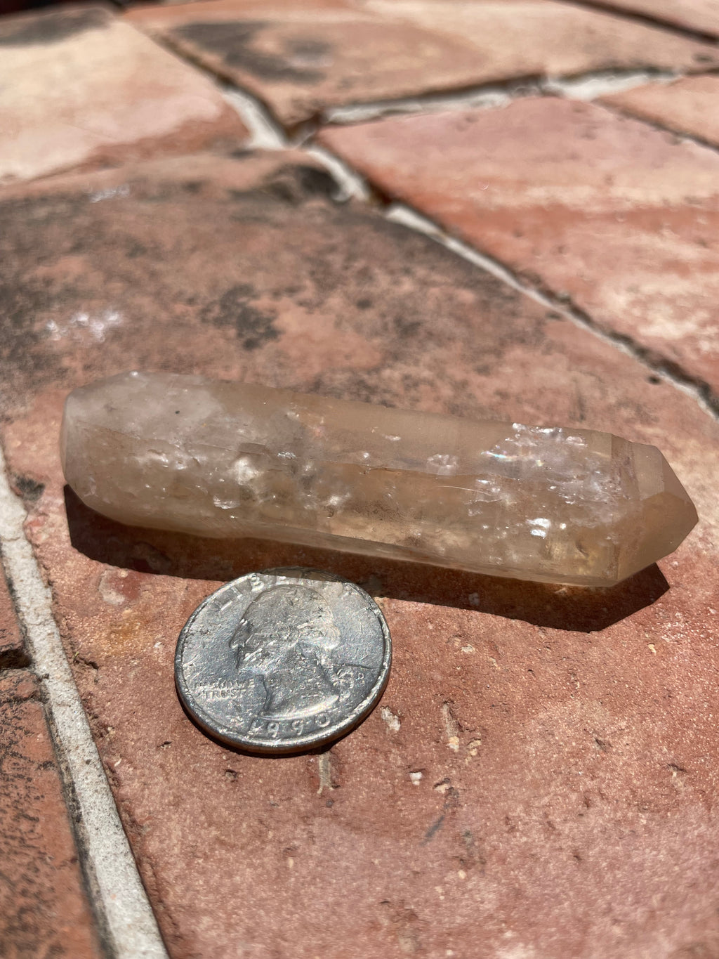 Rosey citrine crystal