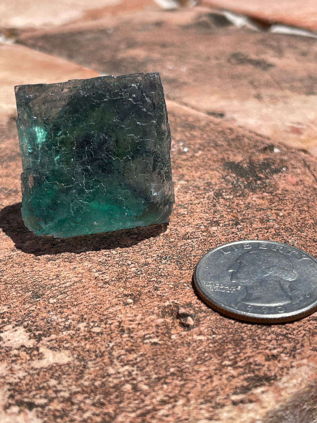 Fluorite crystal, Namibia