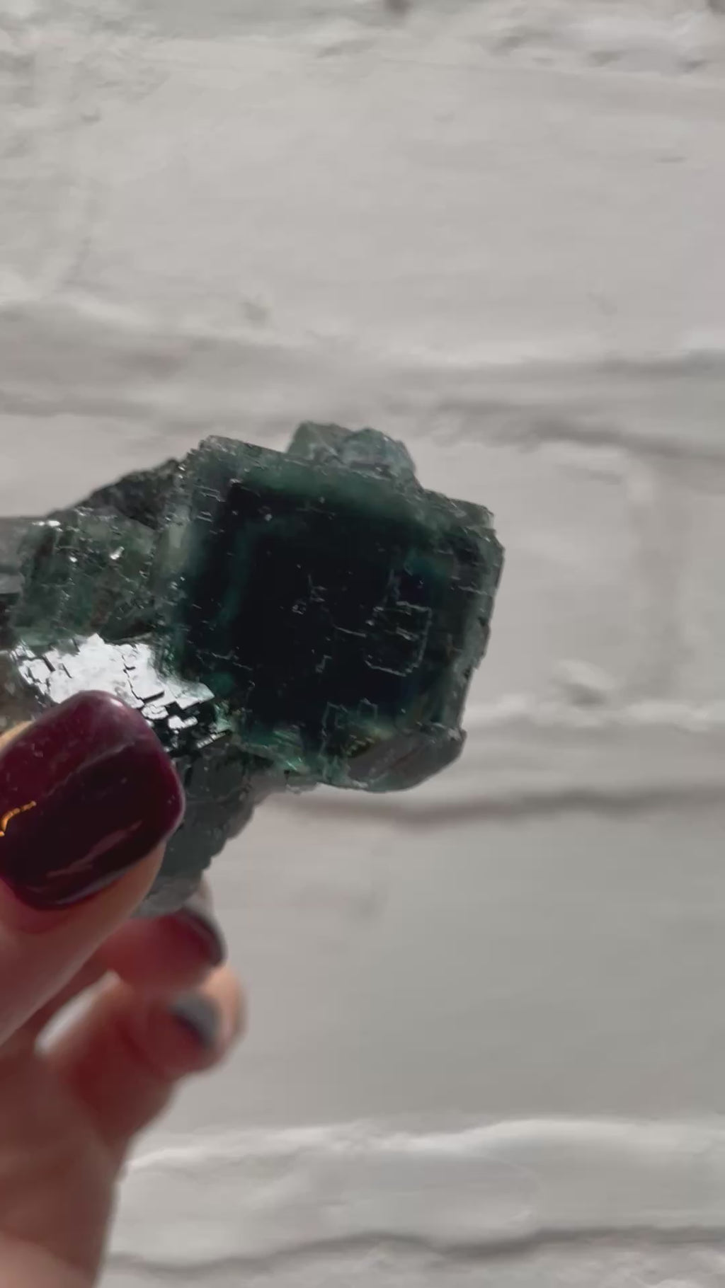 Fluorite cluster, Namibia