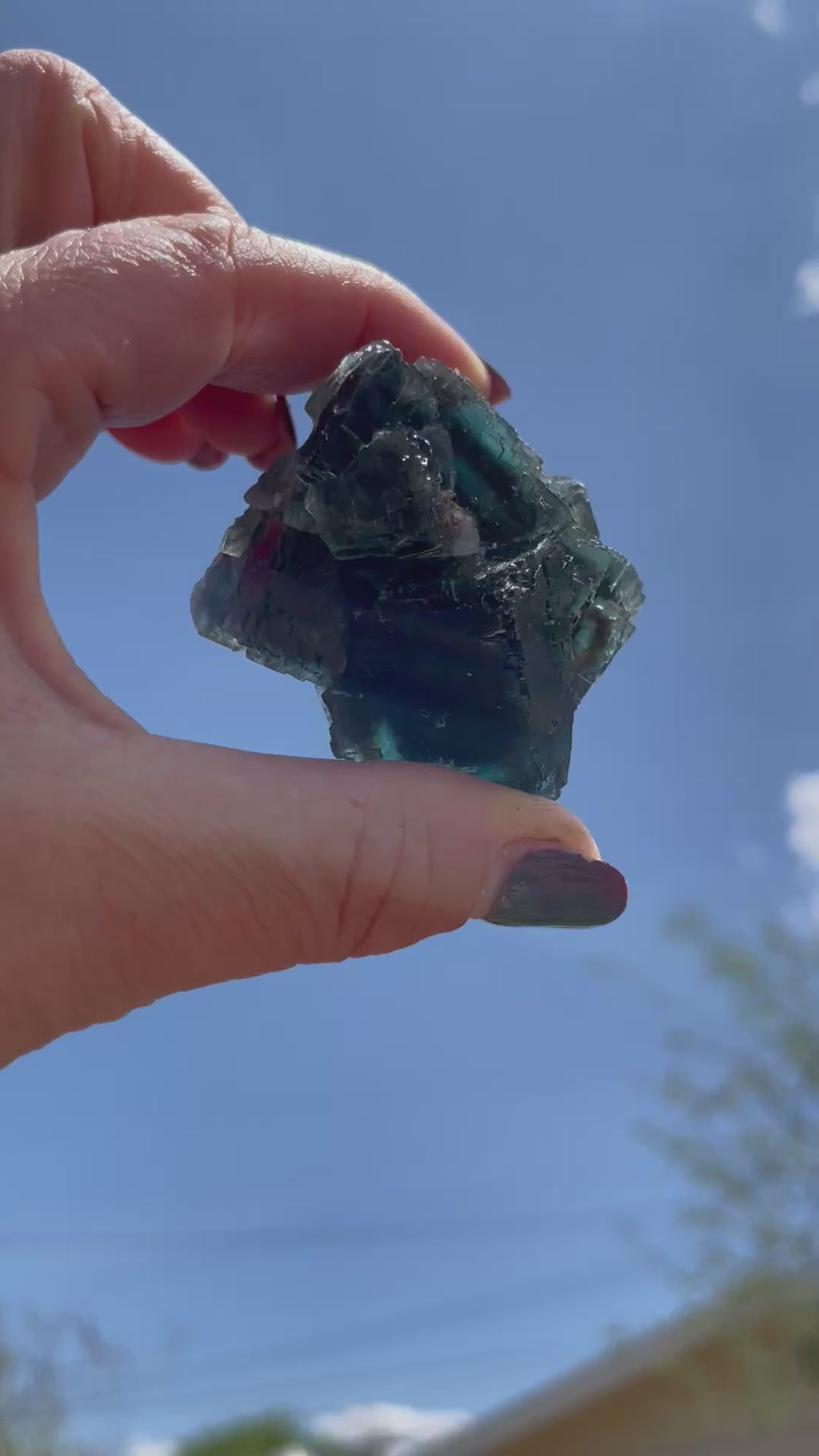 Fluorite cluster, Namibia