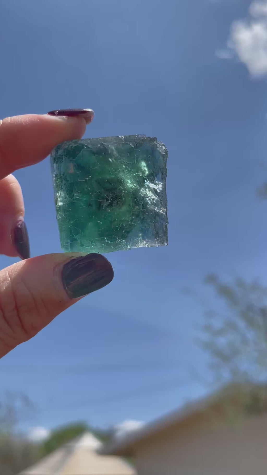 Fluorite crystal, Namibia